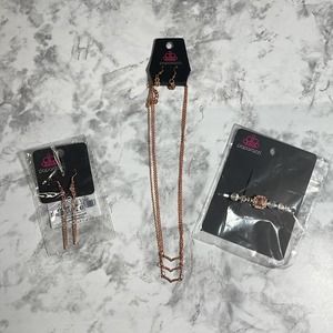 Paparazzi Jewelry and Hair Accessory 3 Piece Bundle NWT